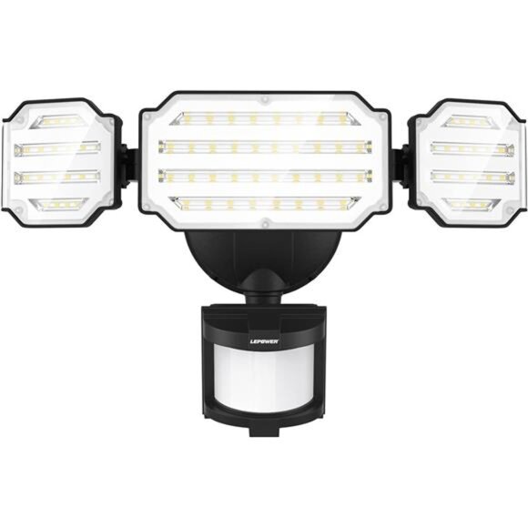 Motion Sensor Outdoor Lights, 48W 5200LM LED Security Lights, IP65 Waterproof - Picture 1 of 7
